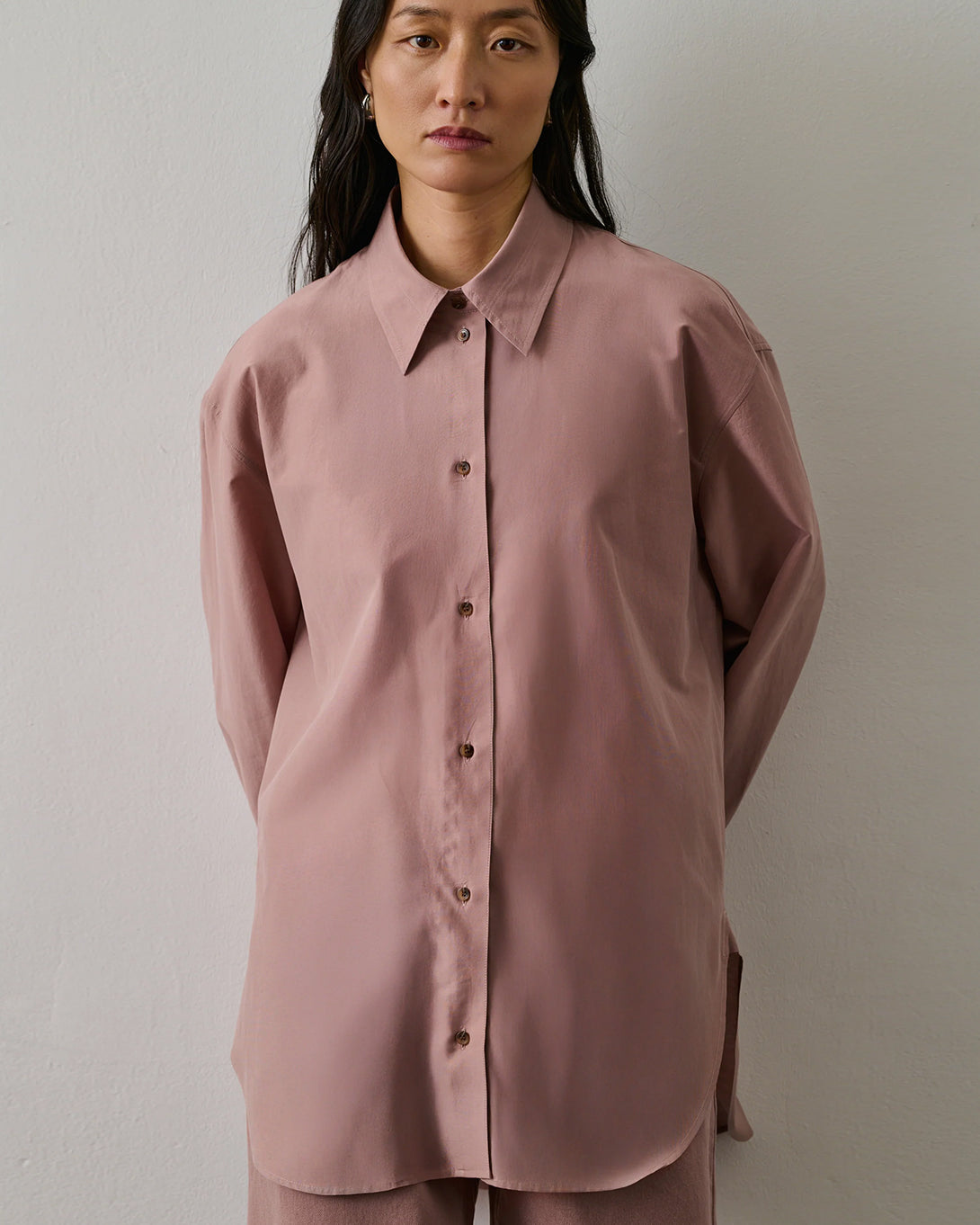 Bois de Rose Grenade Womens Button Up Overshirt Soeur