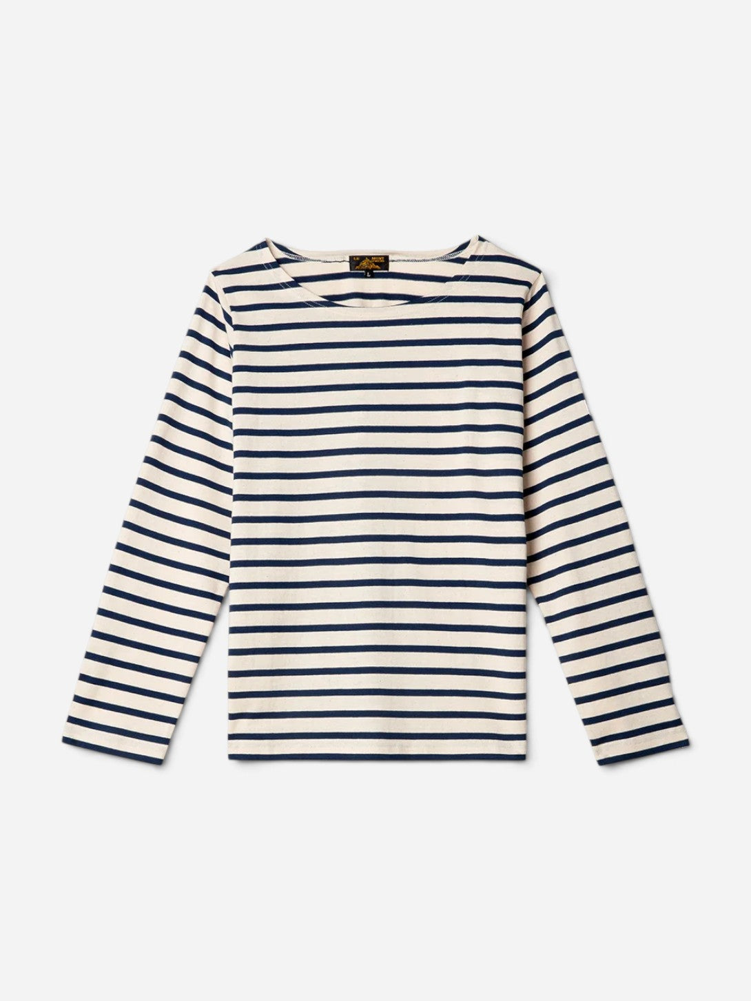Off White Navy Tilda Mariniere Long Sleeves Womens Striped Knit Shirt