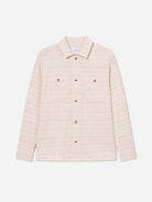 Ivory Jonas Structured Stripe Overshirt Mens Collared Overshirt Les Deux