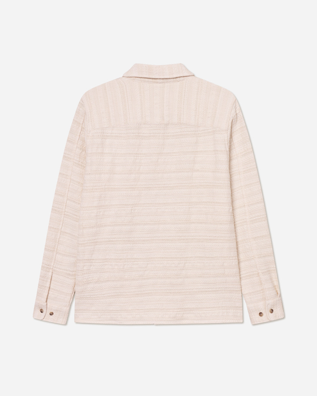 Ivory Jonas Structured Stripe Overshirt Mens Collared Overshirt Les Deux