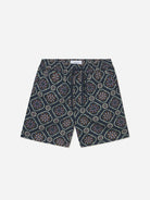 Dark Navy Otto AOP Tapestry Shorts Les Deux Drawstring Shorts