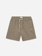 Plant Green Stan Stripe Seersucker Shorts Les Deux Drawstring Shorts