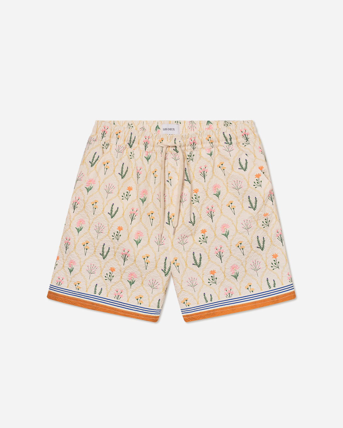 Ivory Stan Wild Flowers AOP Swim Les Deux Swim Shorts Drawstring
