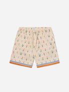 Ivory Stan Wild Flowers AOP Swim Les Deux Swim Shorts Drawstring