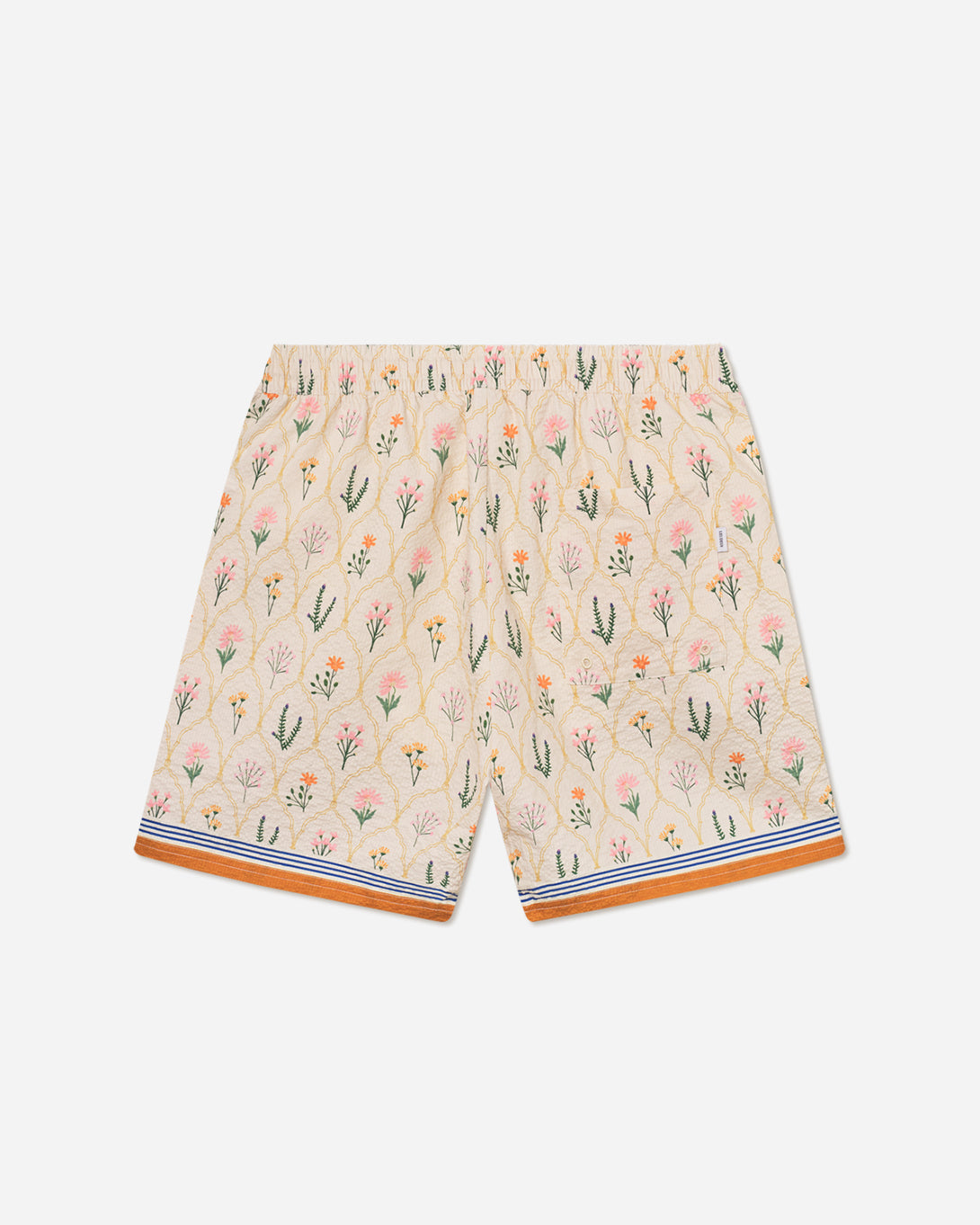 Ivory Stan Wild Flowers AOP Swim Les Deux Swim Shorts Drawstring