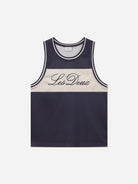 Dark Navy Silas Mesh Tank Les Deux Jersey Tank Top
