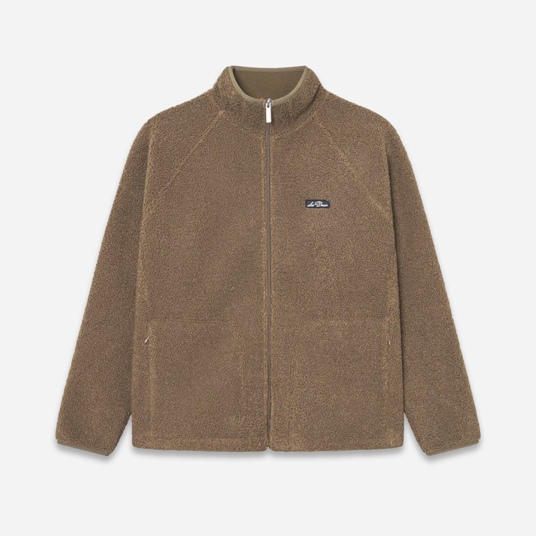 Teak Creed Teddy Jacket Mens Fleece Les Deux Zip Up Jacket Mens Outerwear