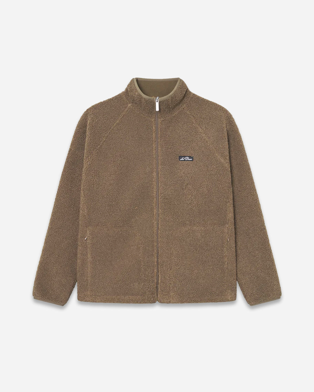 Teak Creed Teddy Jacket Mens Fleece Les Deux Zip Up Jacket Mens Outerwear