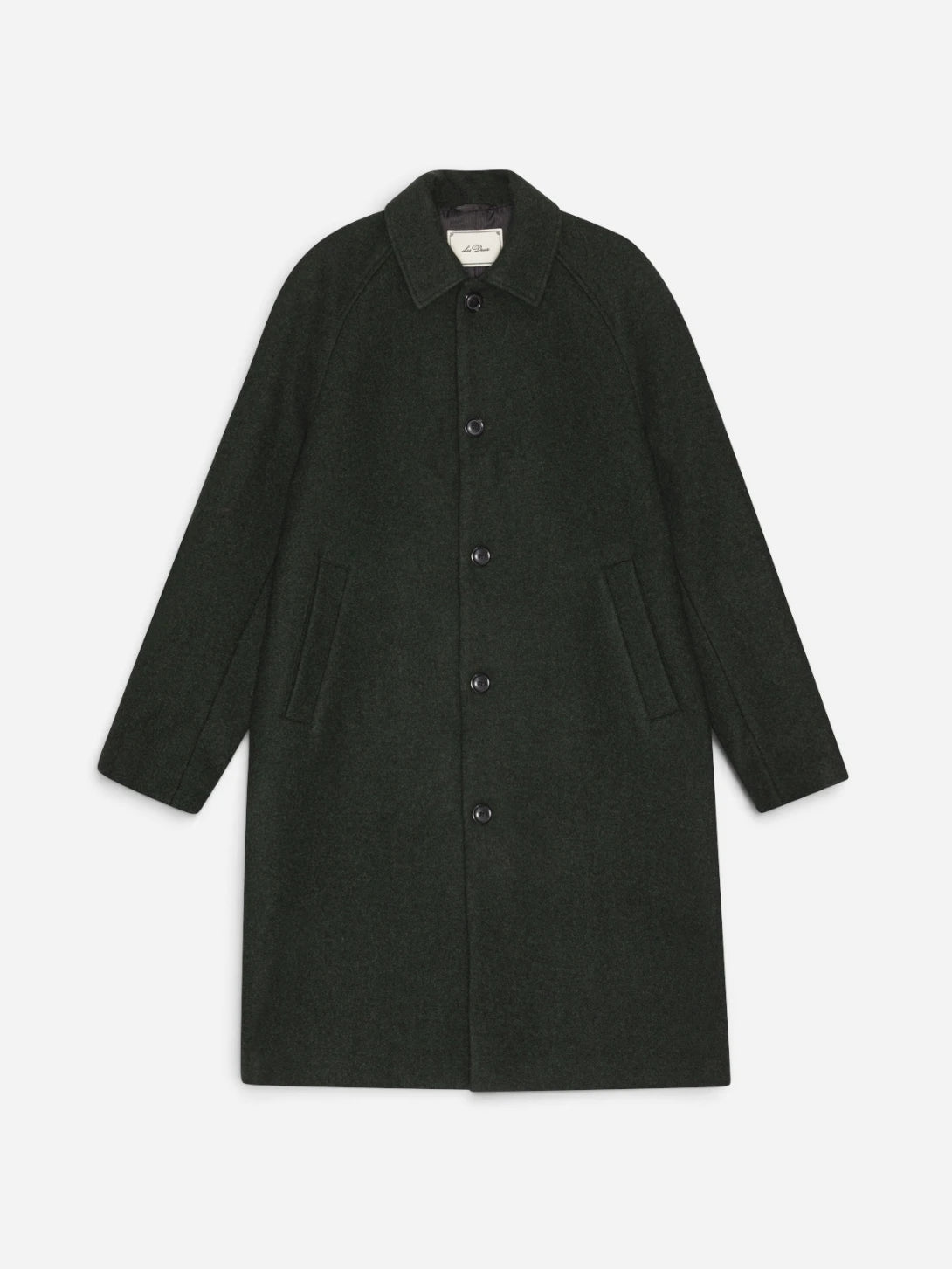 Rosin Green Solid Wool Coat Les Deux Jacket