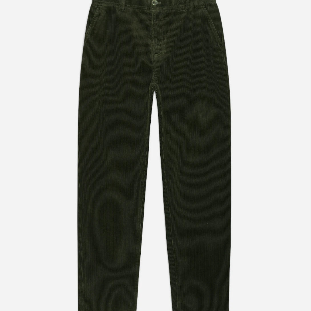 Rosin Green Corduroy Tapered Pants Mens Green Corduroy Chino Pants Les Deux