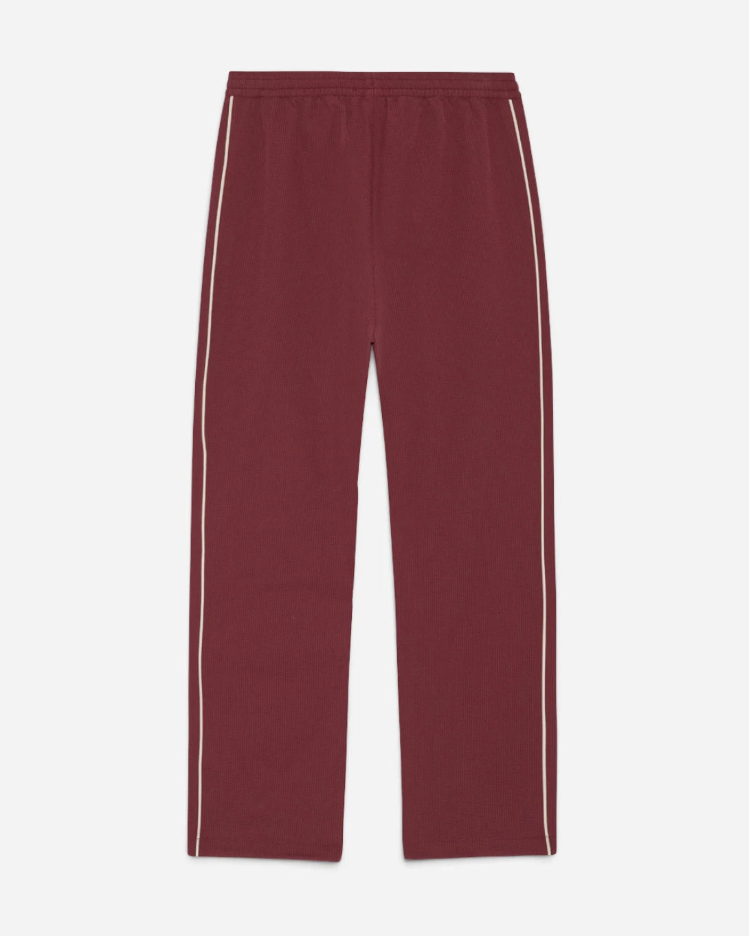 Chocolate Truffle Red Seersucker Track Pants Mens Loungewera Pants Les Deux
