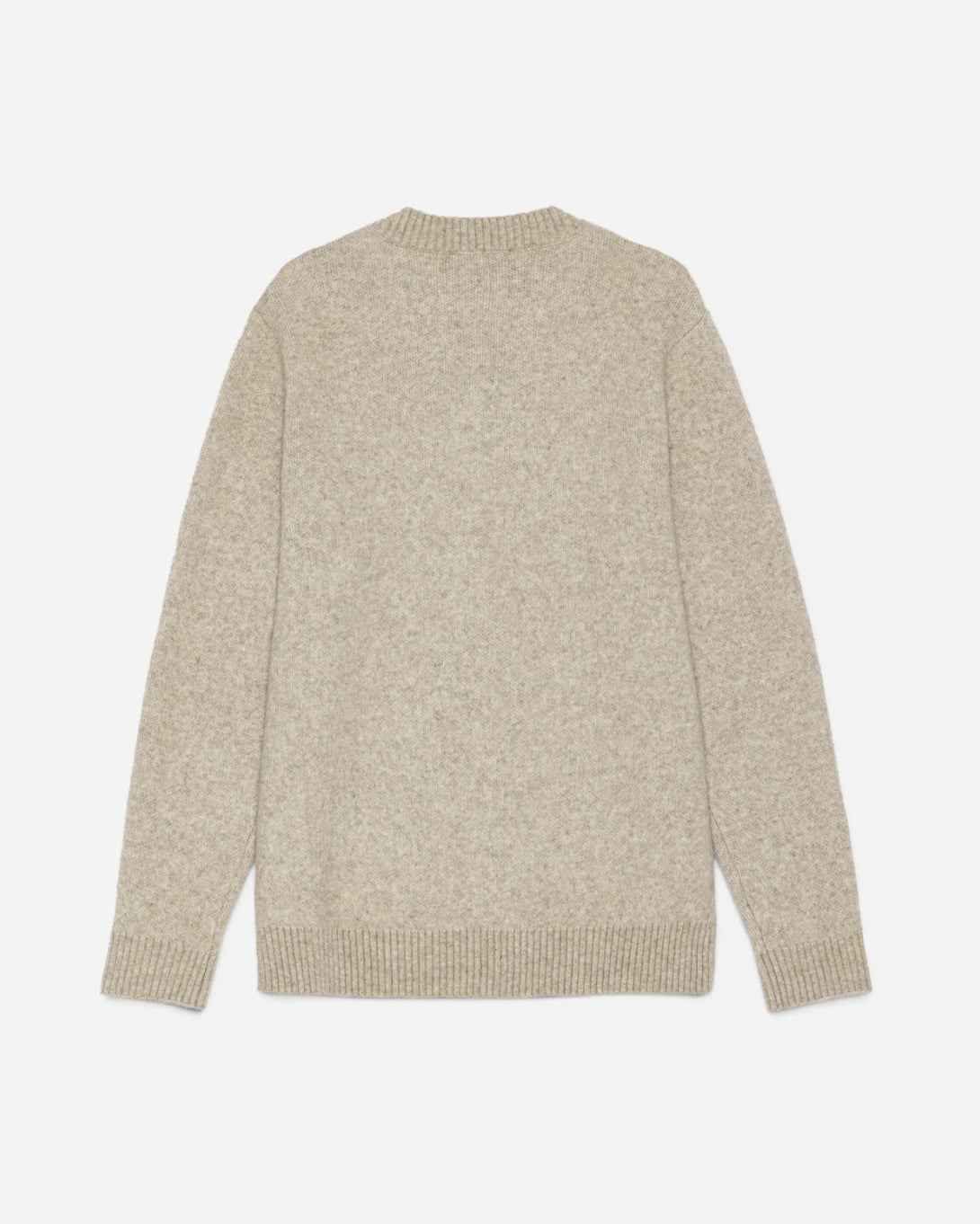 Light Sand Melange Melange V Neck Knit Mens V Neck Knit Sweater Les Deux