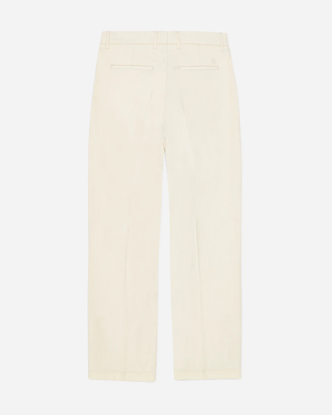Ivory Brushed Twill Tailored Pants Les Deux Mens Trousers
