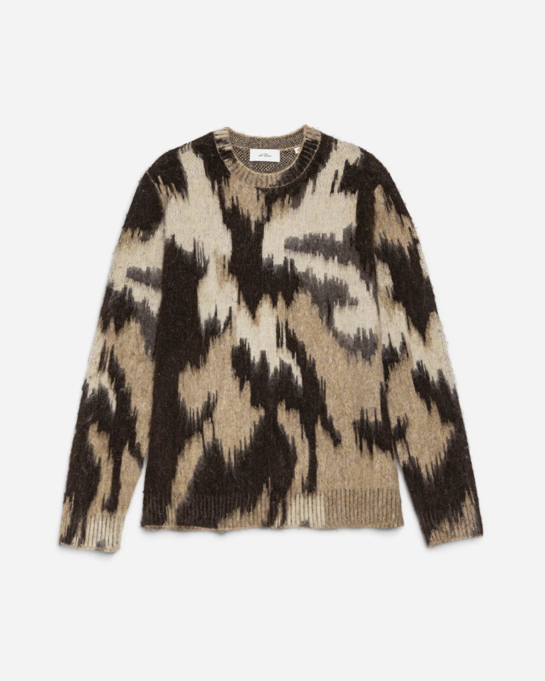 Shopping Bag Brown Forrest Crewneck Knit Mens Pullover Crewneck Sweater Les Deux