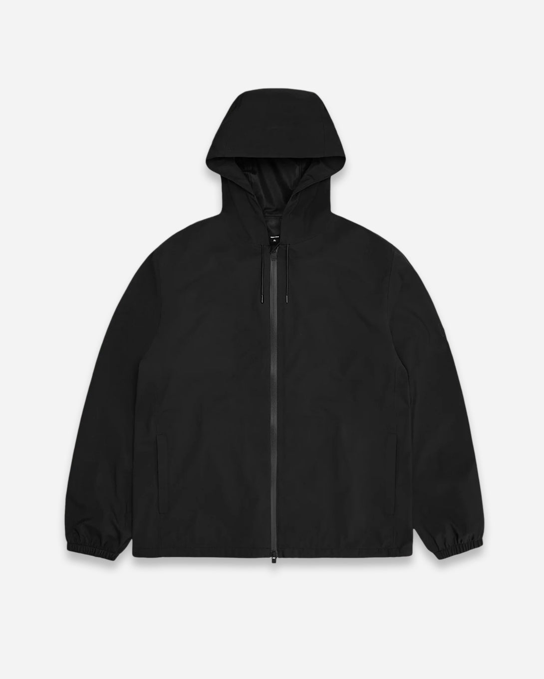 Black Suva Softshell Jacket Zip Up Hooded Weatherproof Outerwear Rains