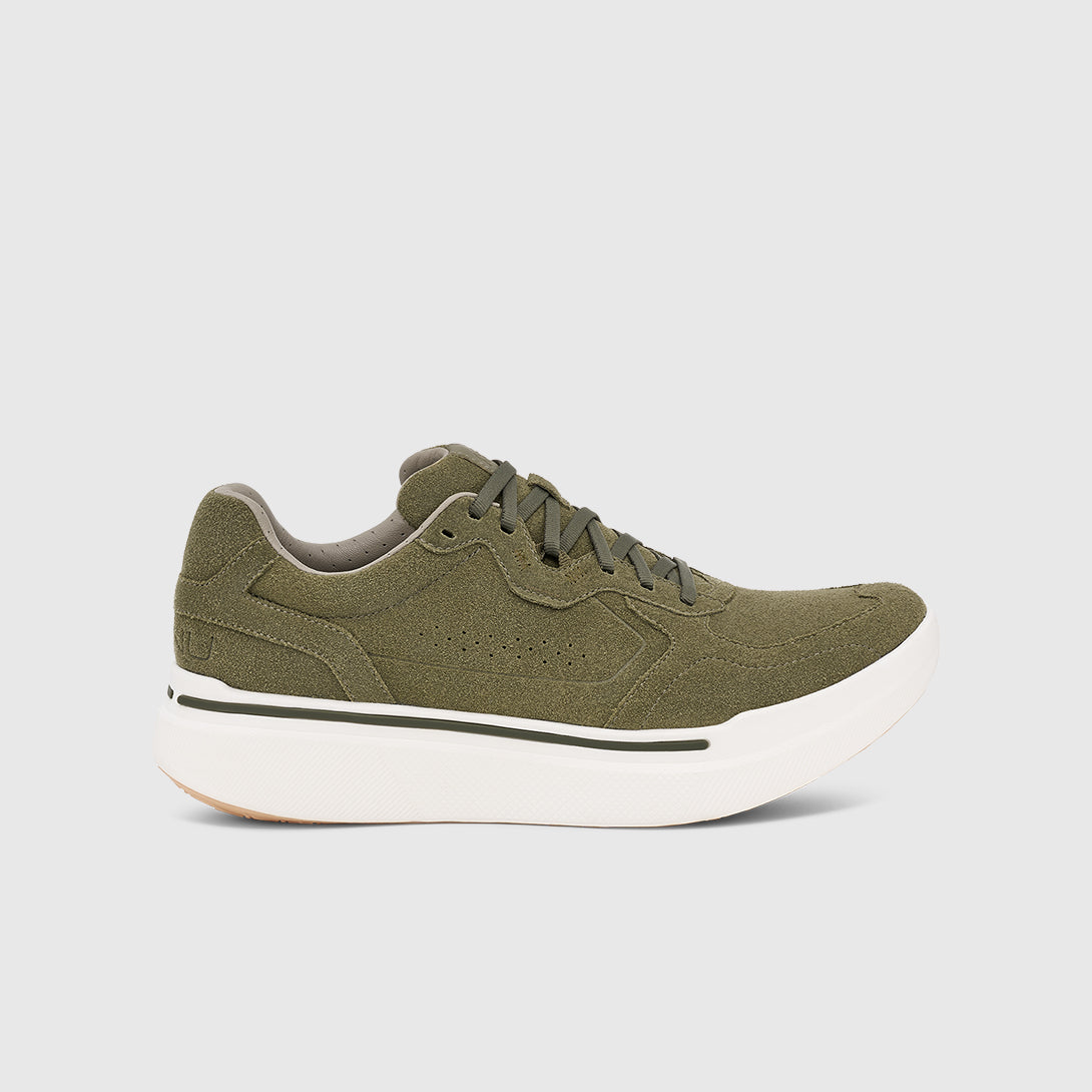 Burnt Olive Sequence 1.1 Suede Ahnu Suede Sneakers