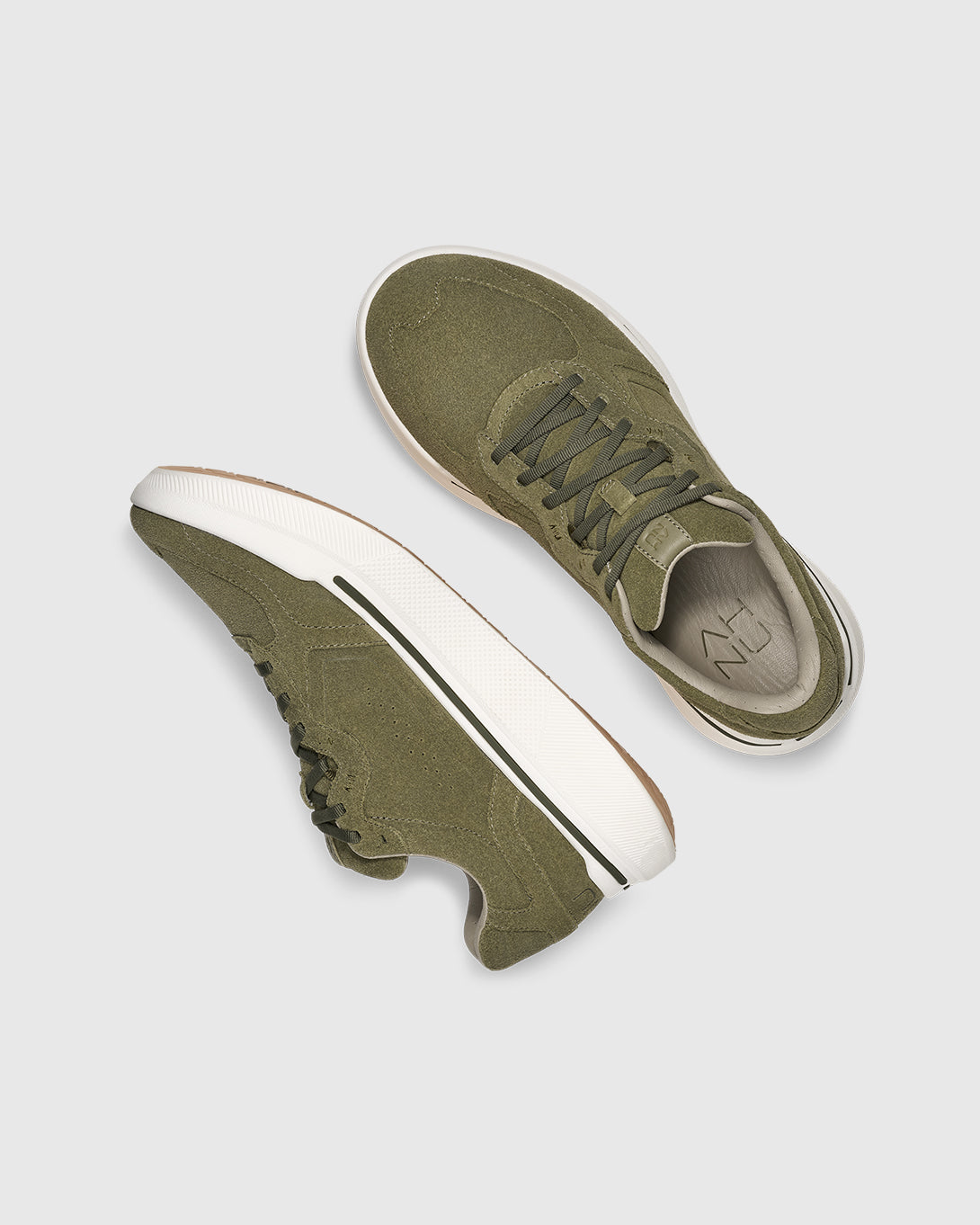 Burnt Olive Sequence 1.1 Suede Ahnu Suede Sneakers