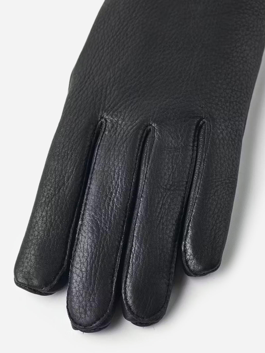 Black Tiril Womens Leather Winter Gloves Hestra
