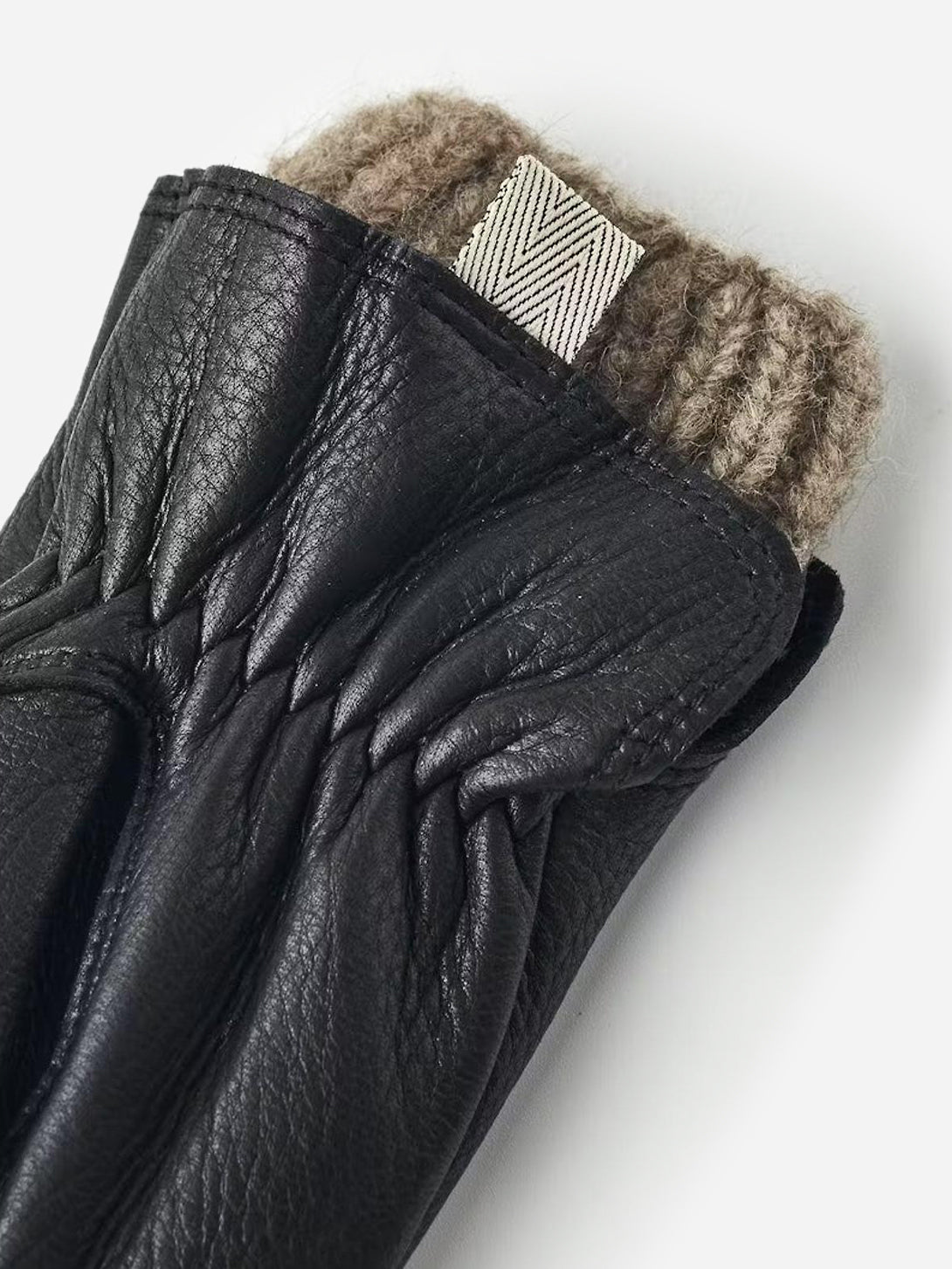 Black Tiril Womens Leather Winter Gloves Hestra