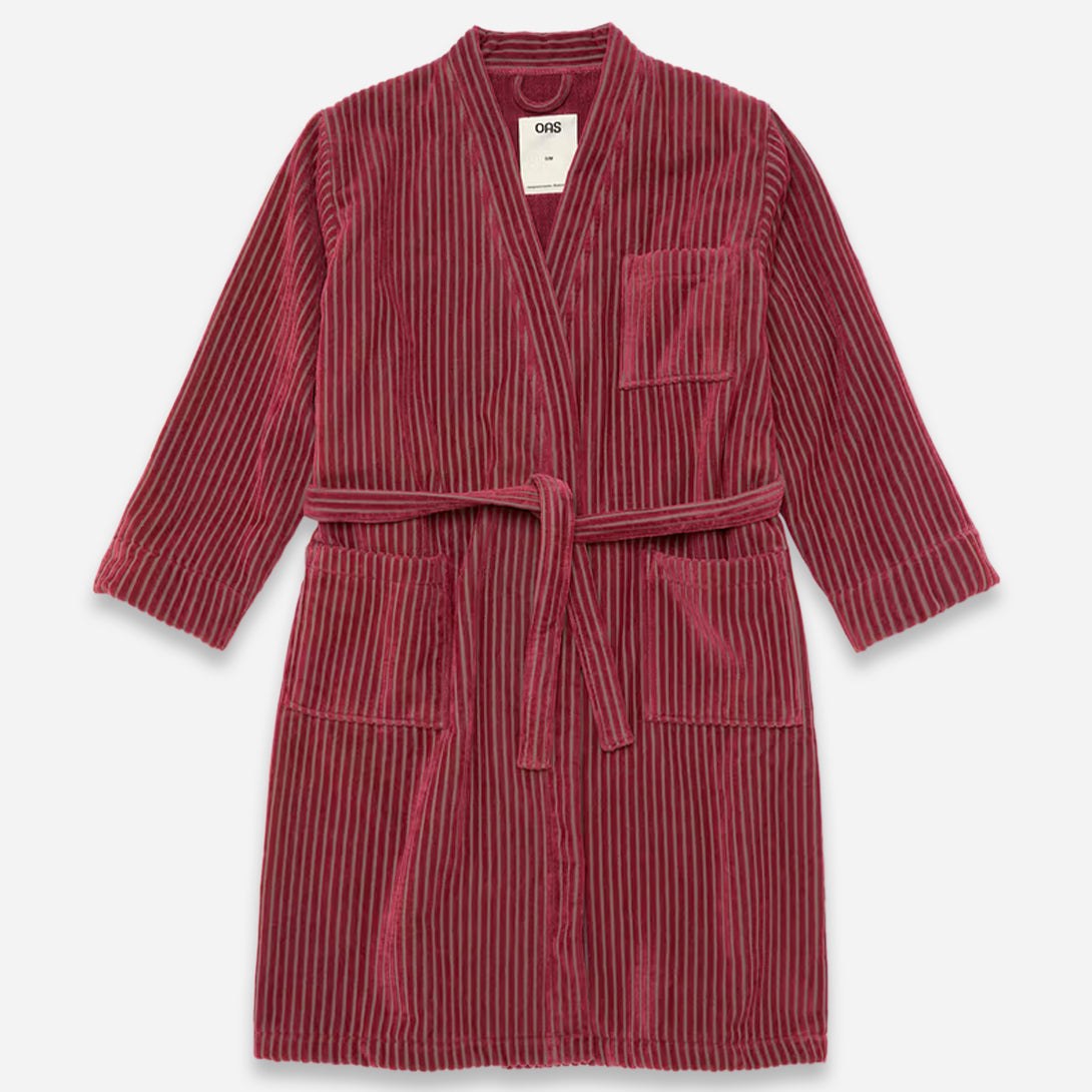 Botanico Botanico Striped OAS Unisex Striped Robe