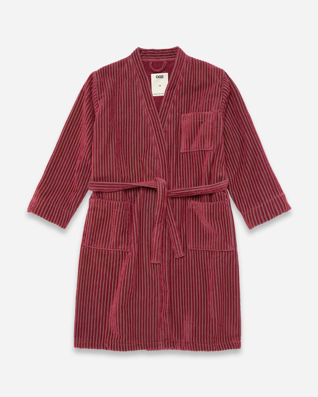Botanico Botanico Striped OAS Unisex Striped Robe