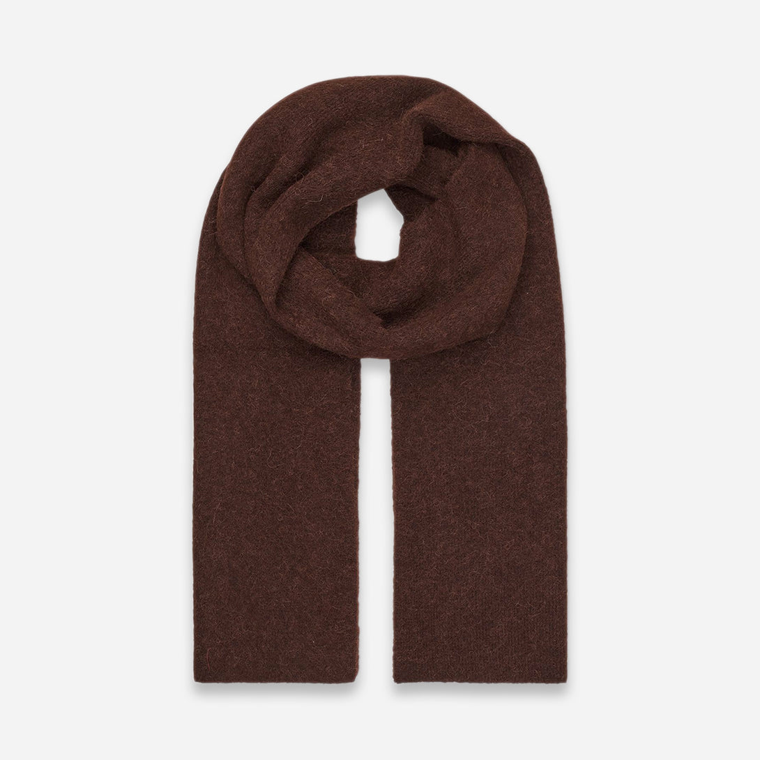 Black Coffee Nor X Scarf Samsoe Samsoe Wool Alpaca Scarf