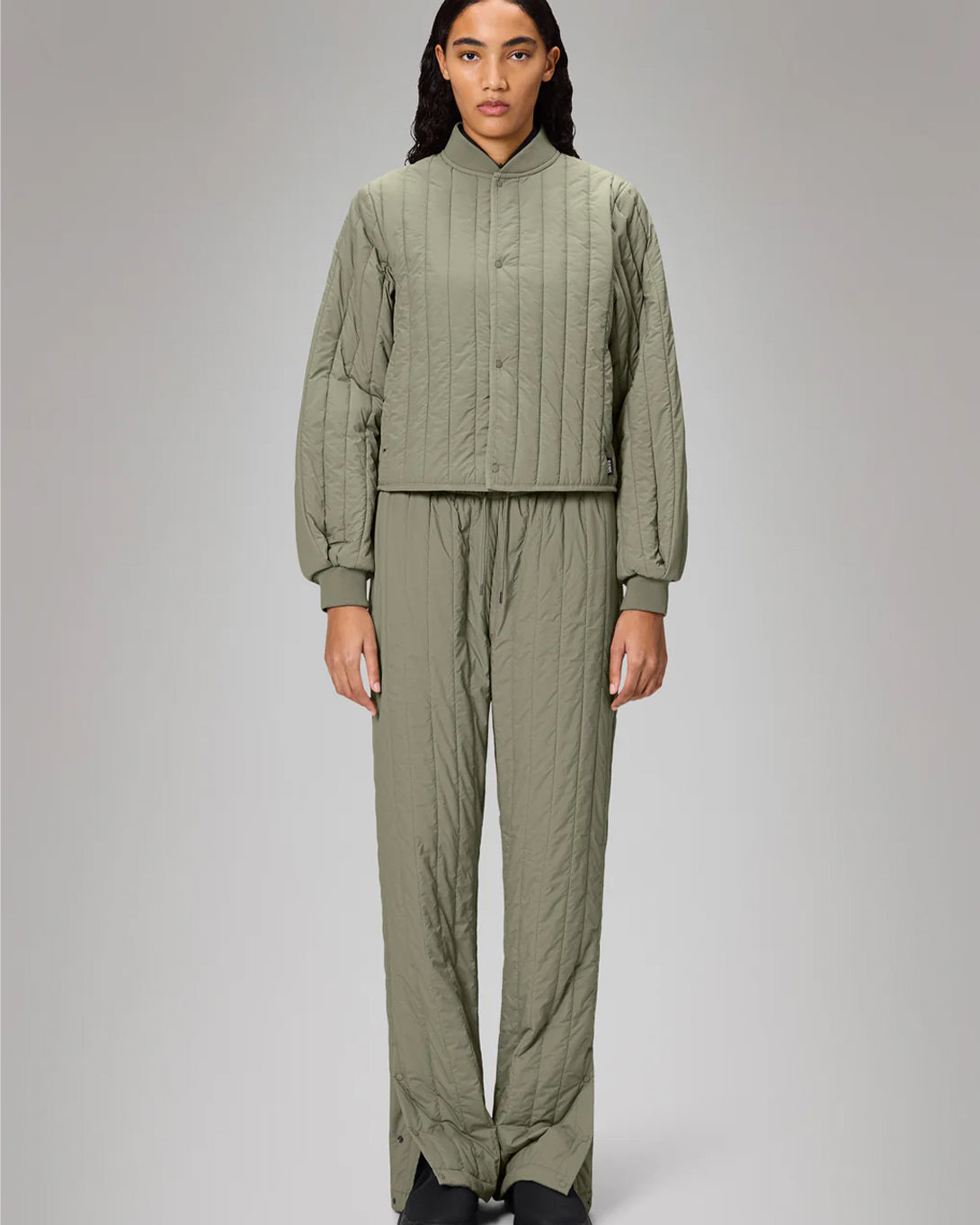 Drift Banja Liner Bomber W Jacket Womens Green Bomber Jacket Rains