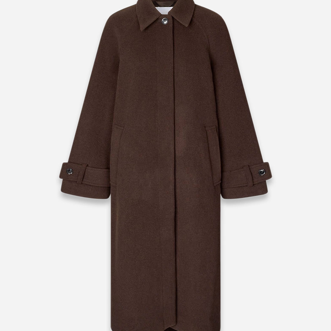 Mole Alma Coat Womens Samsoe Samsoe Wool Long Coat Outerwear