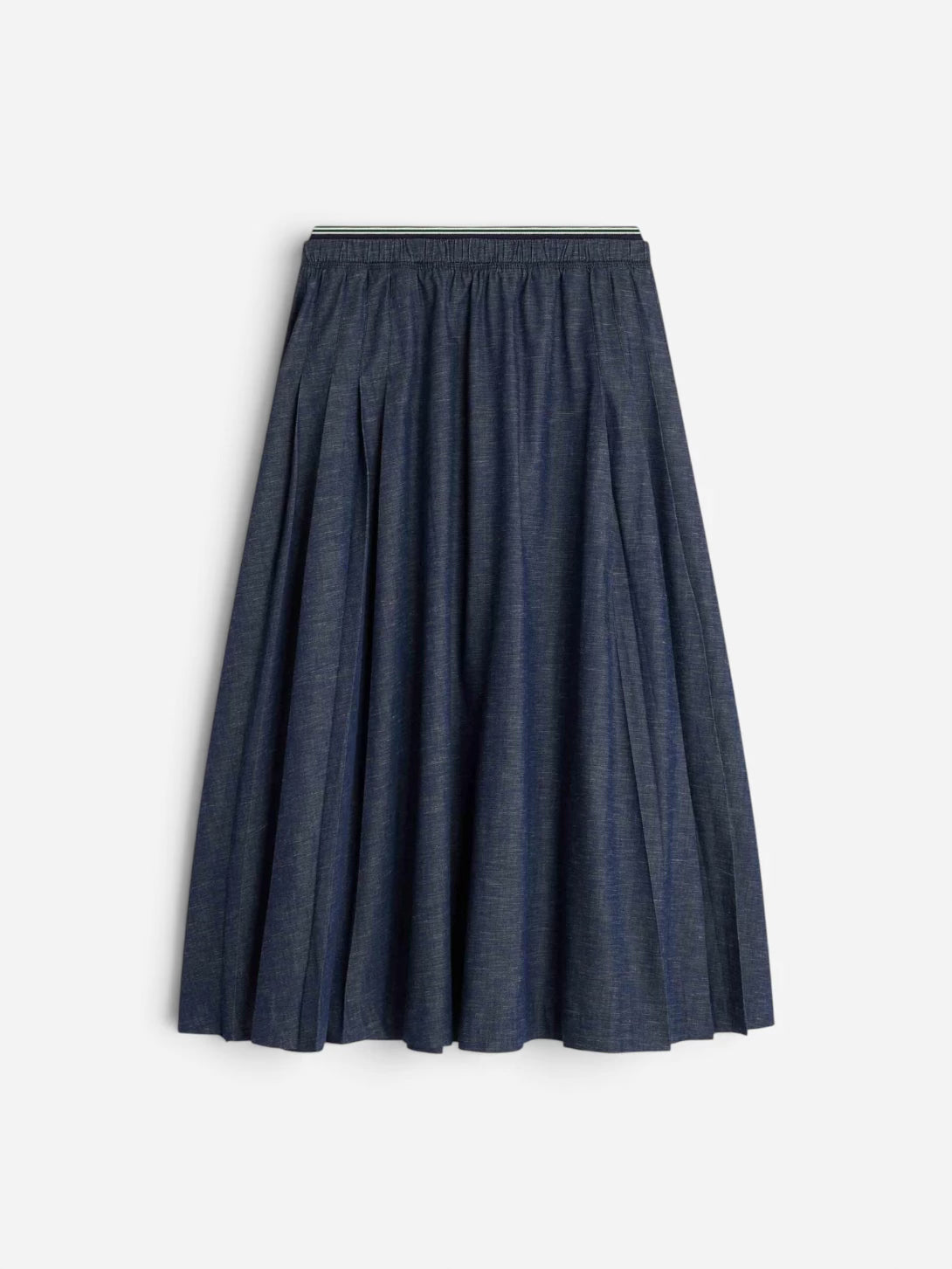Denim Joncy Pleated Skirt Womens Denim Skirt