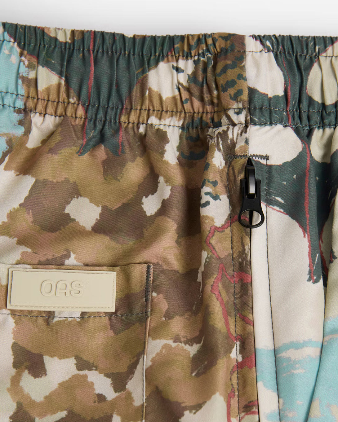 Montara Swim Shorts OAS Mens Floral Design Summer Swim Trunks