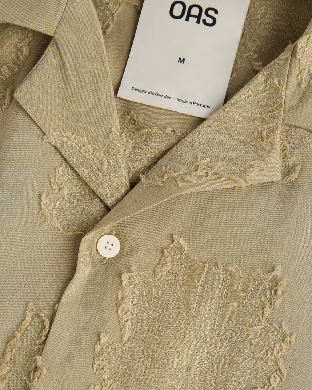 Palmoza Rocco Shirt Mens Camp Collar Lyocell Pattern Shirt OAS