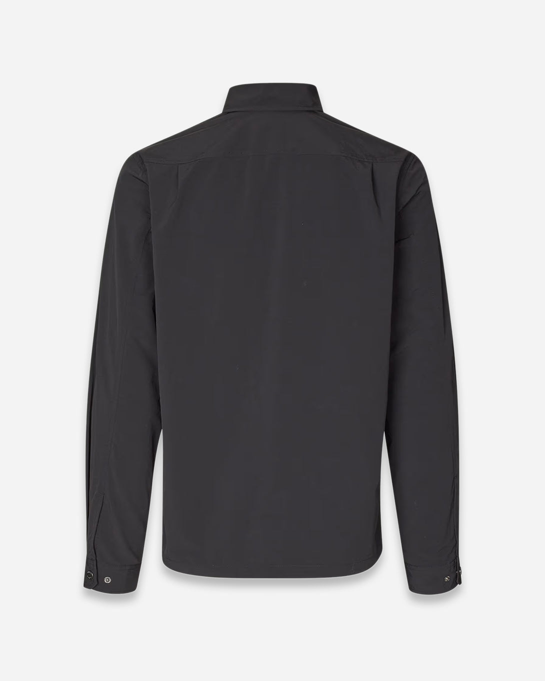 Black Sataka Jo Overshirt Samsoe Samsoe Mens Overshirt Button Up Collared Shirt