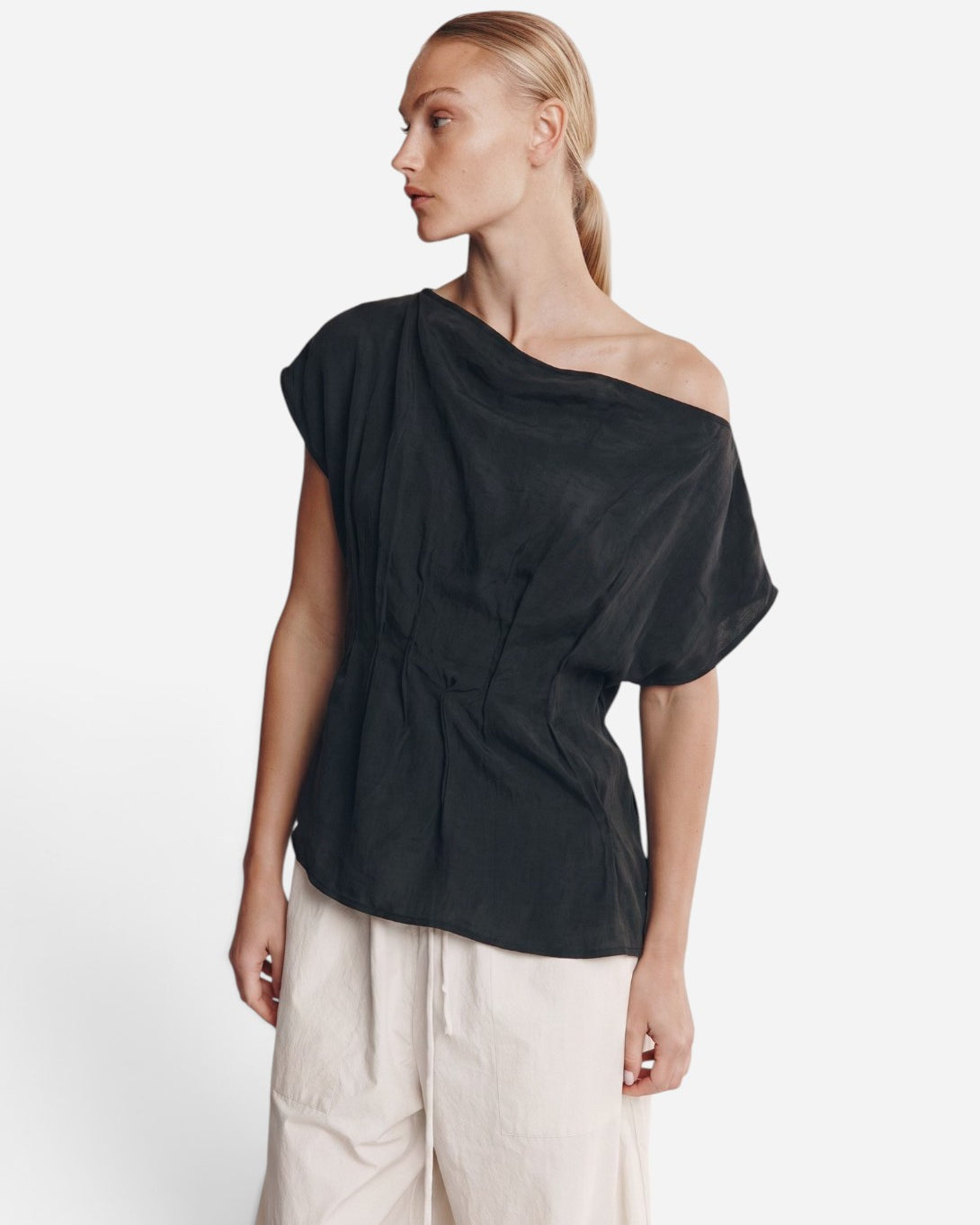 Black Gaia Top Womens Tencel Top Marle