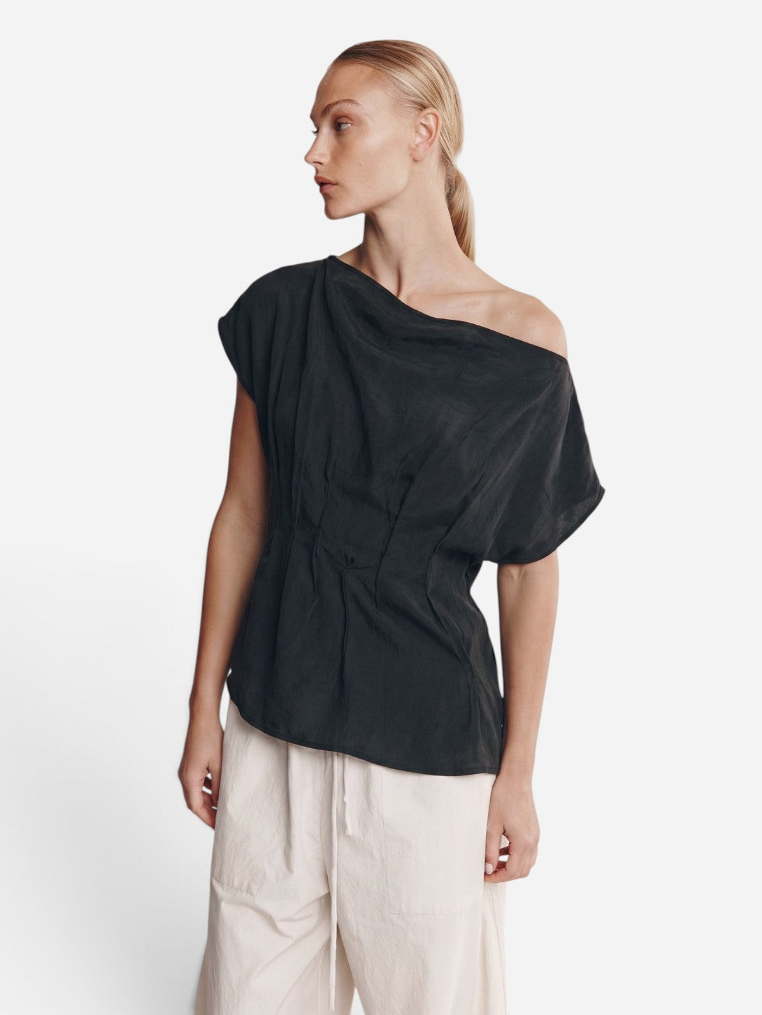 Black Gaia Top Womens Tencel Top Marle