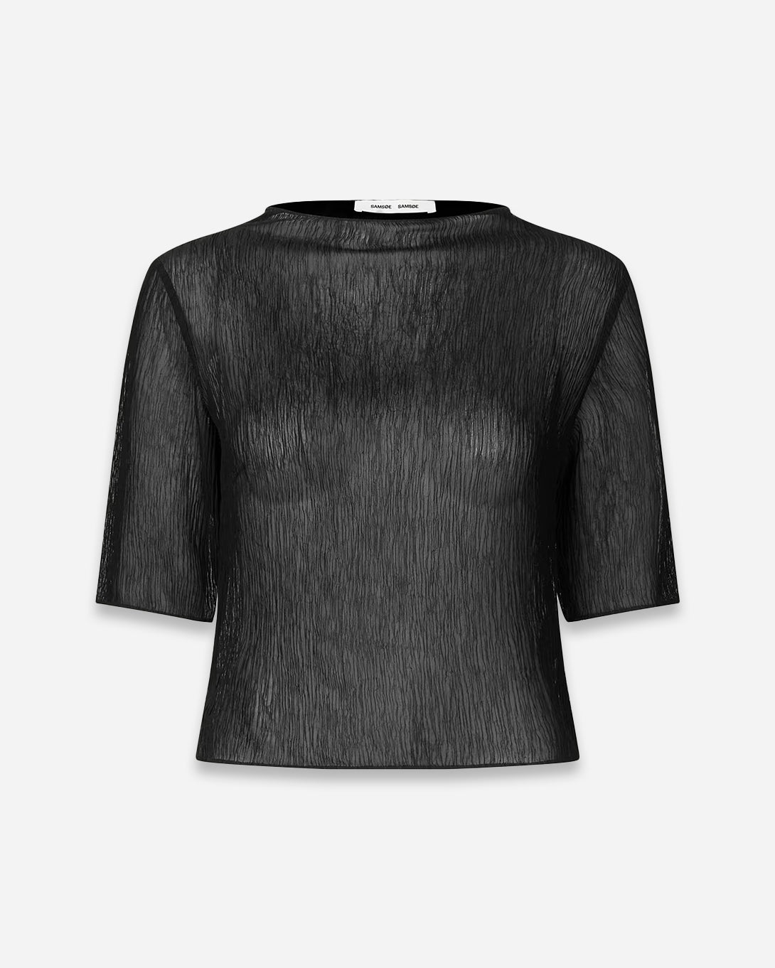 Black Samiller Top Womens Samsoe Samsoe Lightweight Top Black