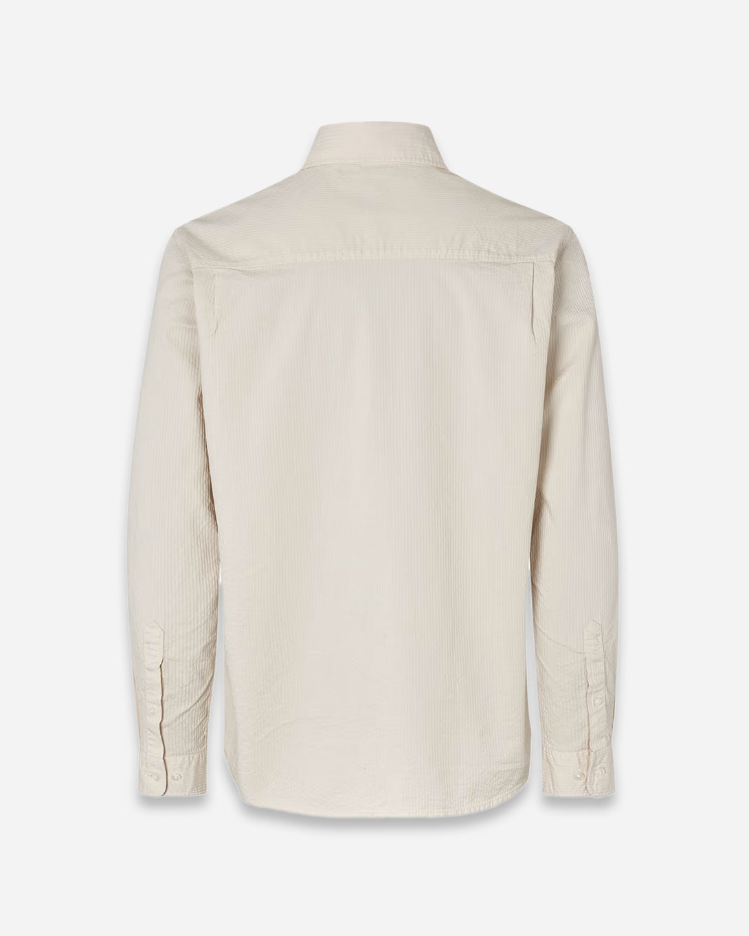 Silver Birch Sadamon J Shirt Mens Samsoe Samsoe Long Sleeve Button Up Collared Shirt