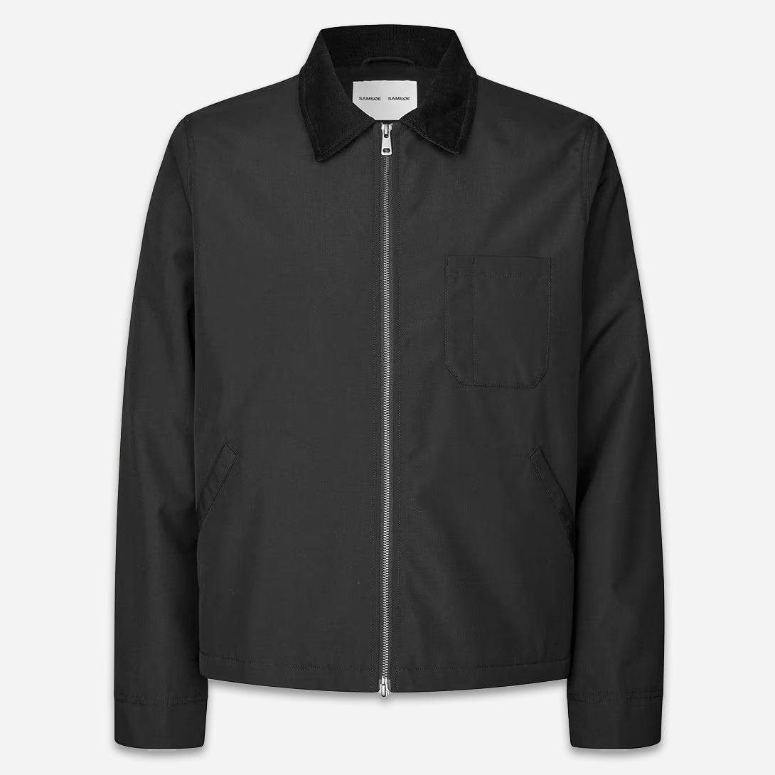 Black Sarobin P Jacket Mens Samsoe Samsoe Jacket