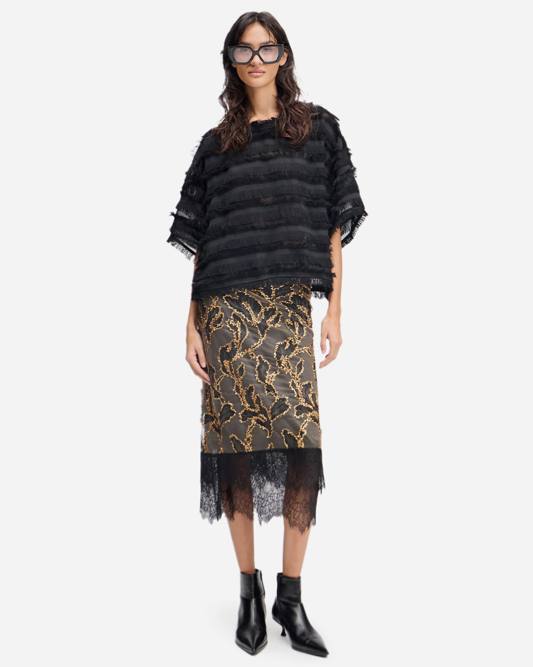 Black Lipona Munthe Womens Blouse Womens Top