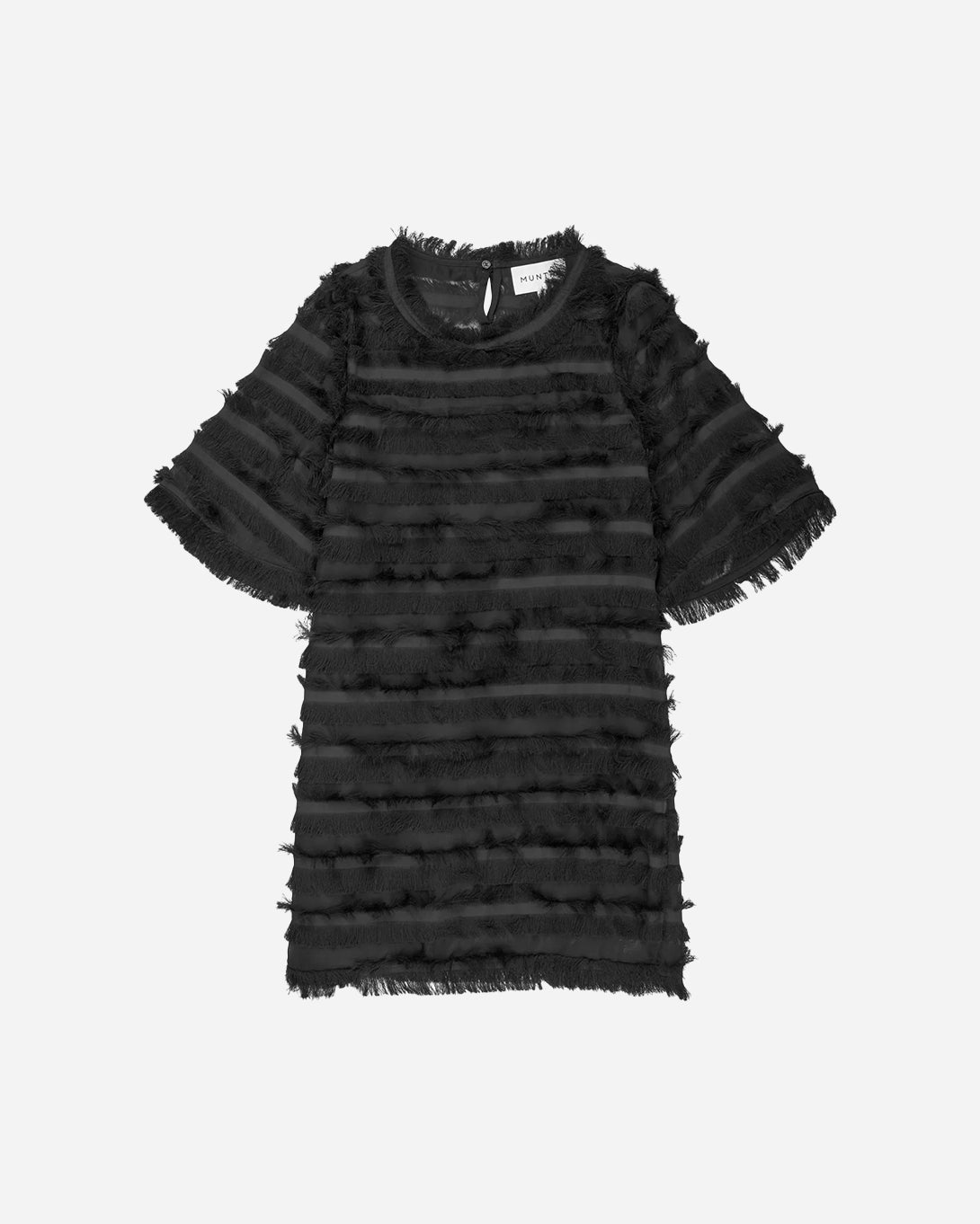 Black Levonda Womens Munthe Long Dress Recycled Polyester Dress