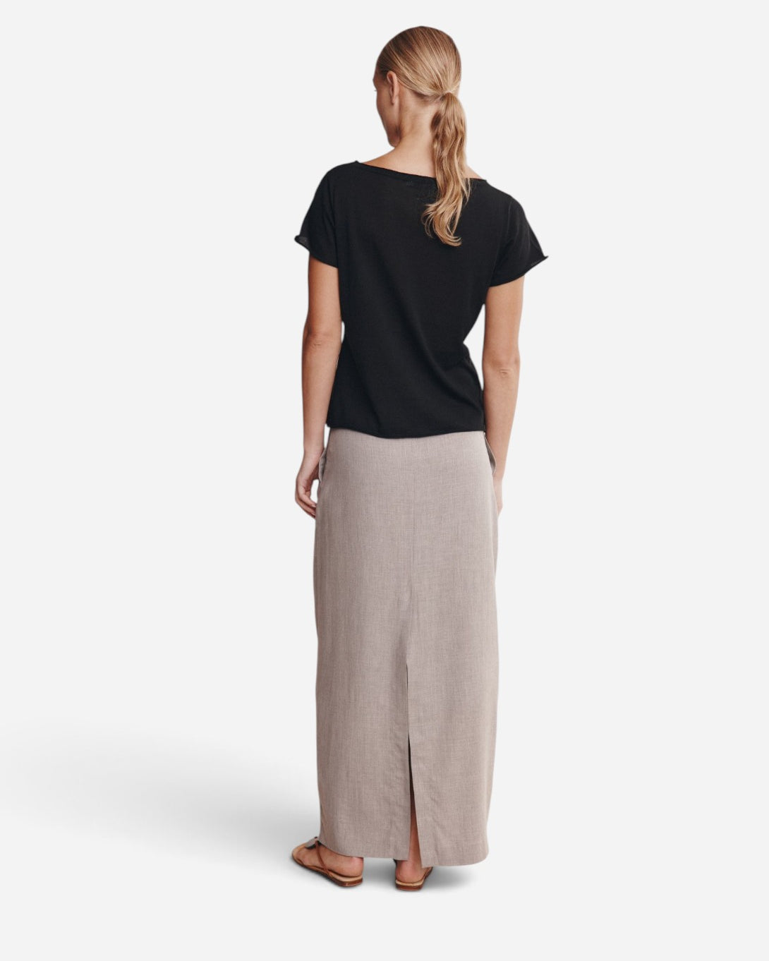 Black Lill Knit Tee Womens T Shirt Marle