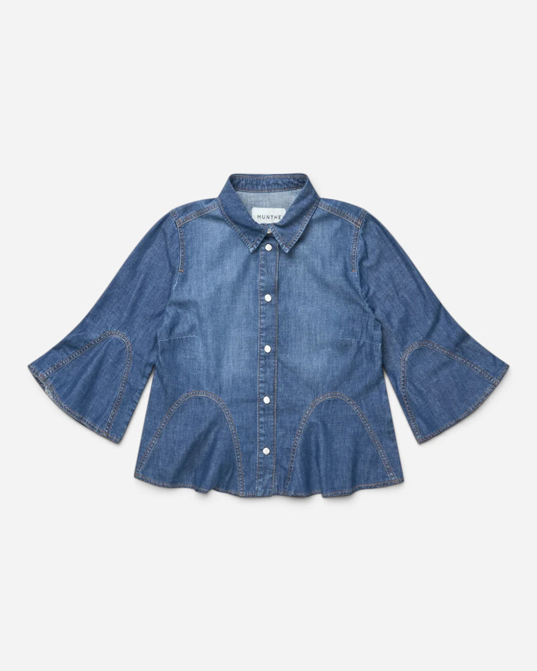 Blue Vunna Womens Woven Denim Shirt Munthe Clothing