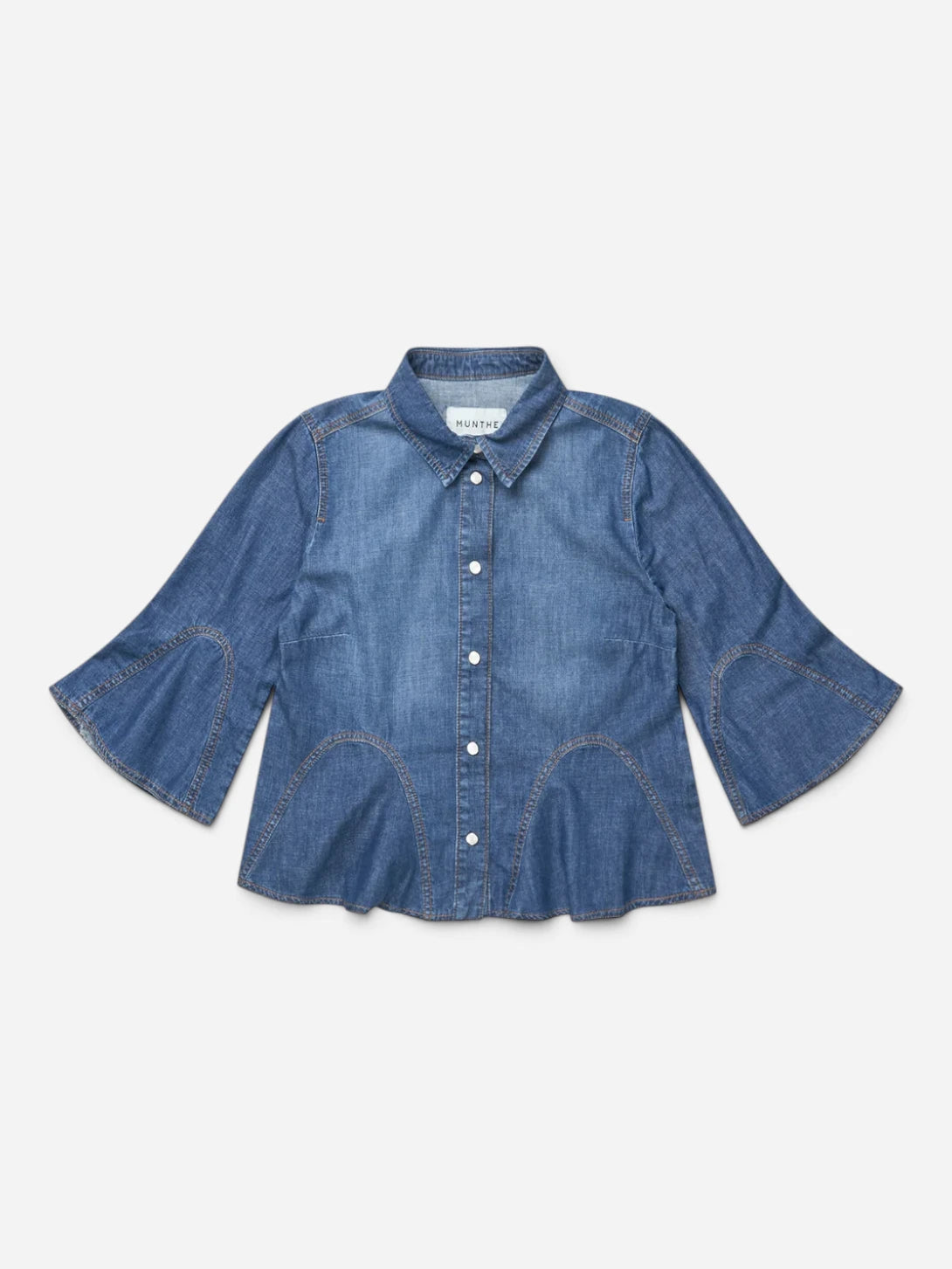 Blue Vunna Womens Woven Denim Shirt Munthe Clothing