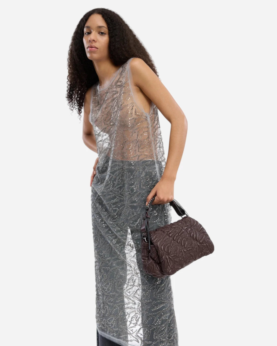 Gun Metal Varika Munthe Womens Slip Dress