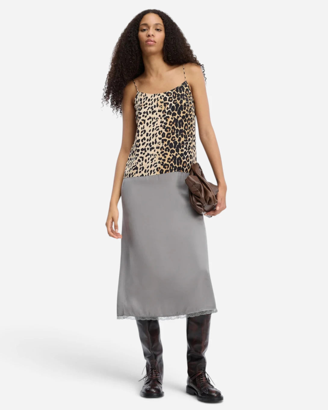 Print Animal Varika Slip Womes Slip Dress Munthe Clothing