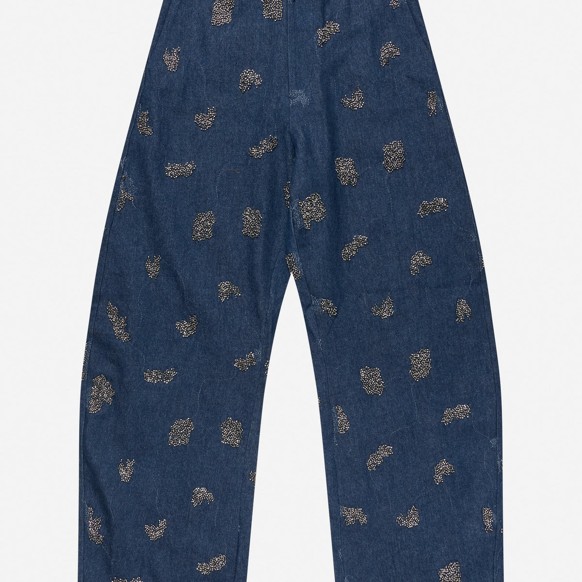 Navy Vasler Womens Graphic Denim Jeans Munthe Clothing