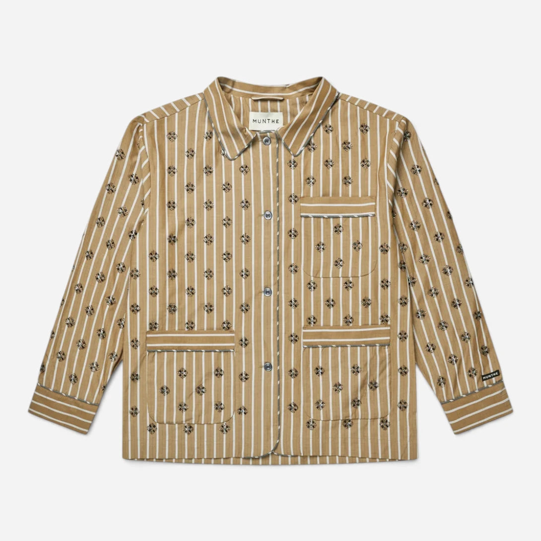 Nature Vintager Womens Pattern Shirt Jacket Collared Munthe Clothing