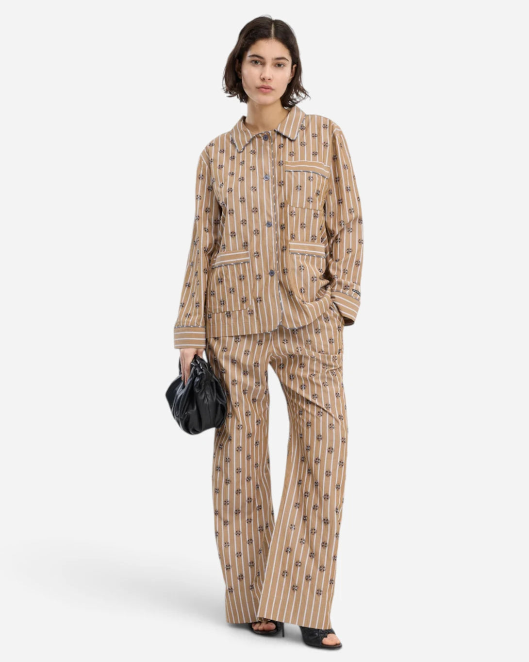 Nature Vintager Womens Pattern Shirt Jacket Collared Munthe Clothing