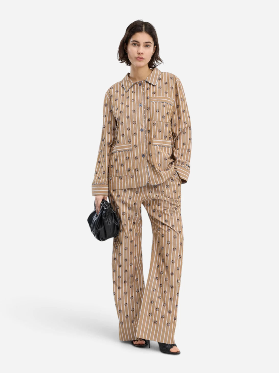 Nature Vintager Womens Pattern Shirt Jacket Collared Munthe Clothing