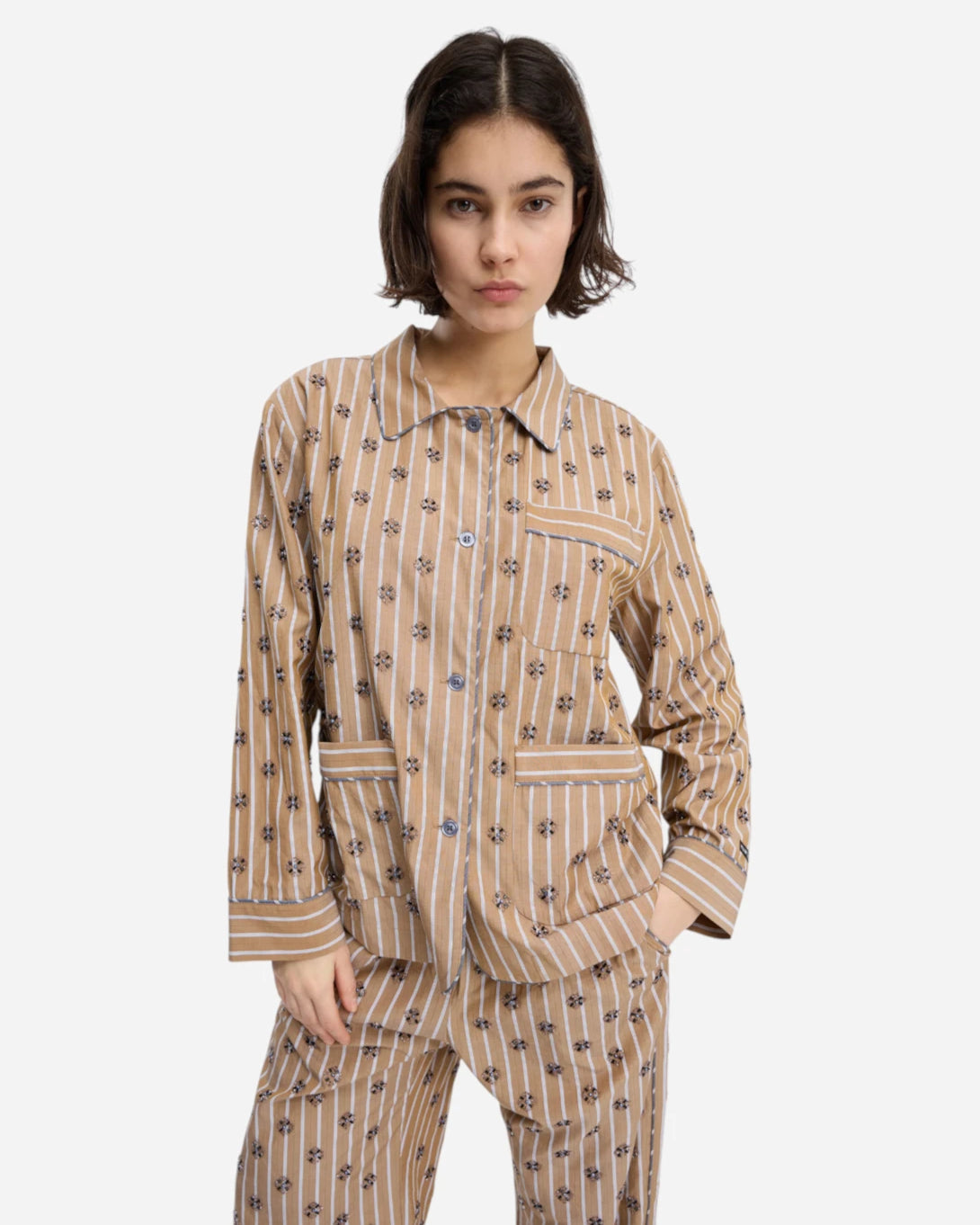 Nature Vintager Womens Pattern Shirt Jacket Collared Munthe Clothing