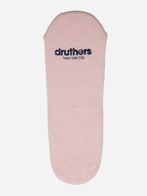Pink Melange Organic Cotton Melange No-Show Sock